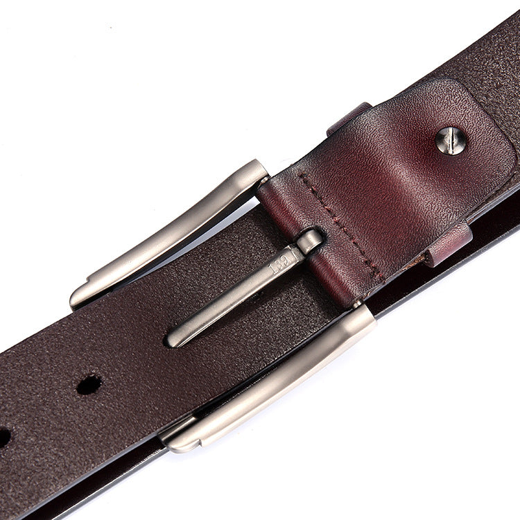 2H #9216 Brown Leather Casual Belt