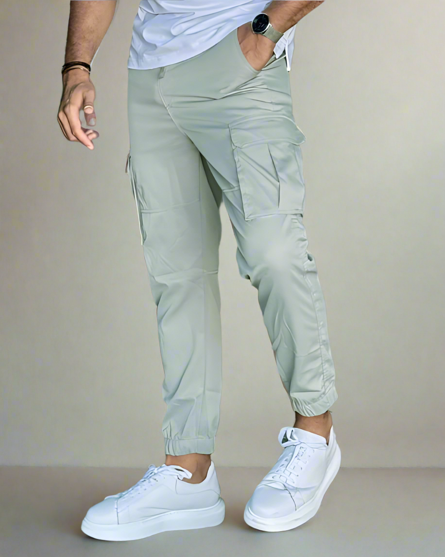 SALE! 2H Cargo Light Green Slim Pant