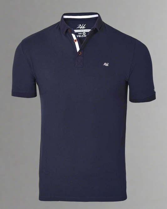 2H #77032 Navy Blue Polo T-shirt