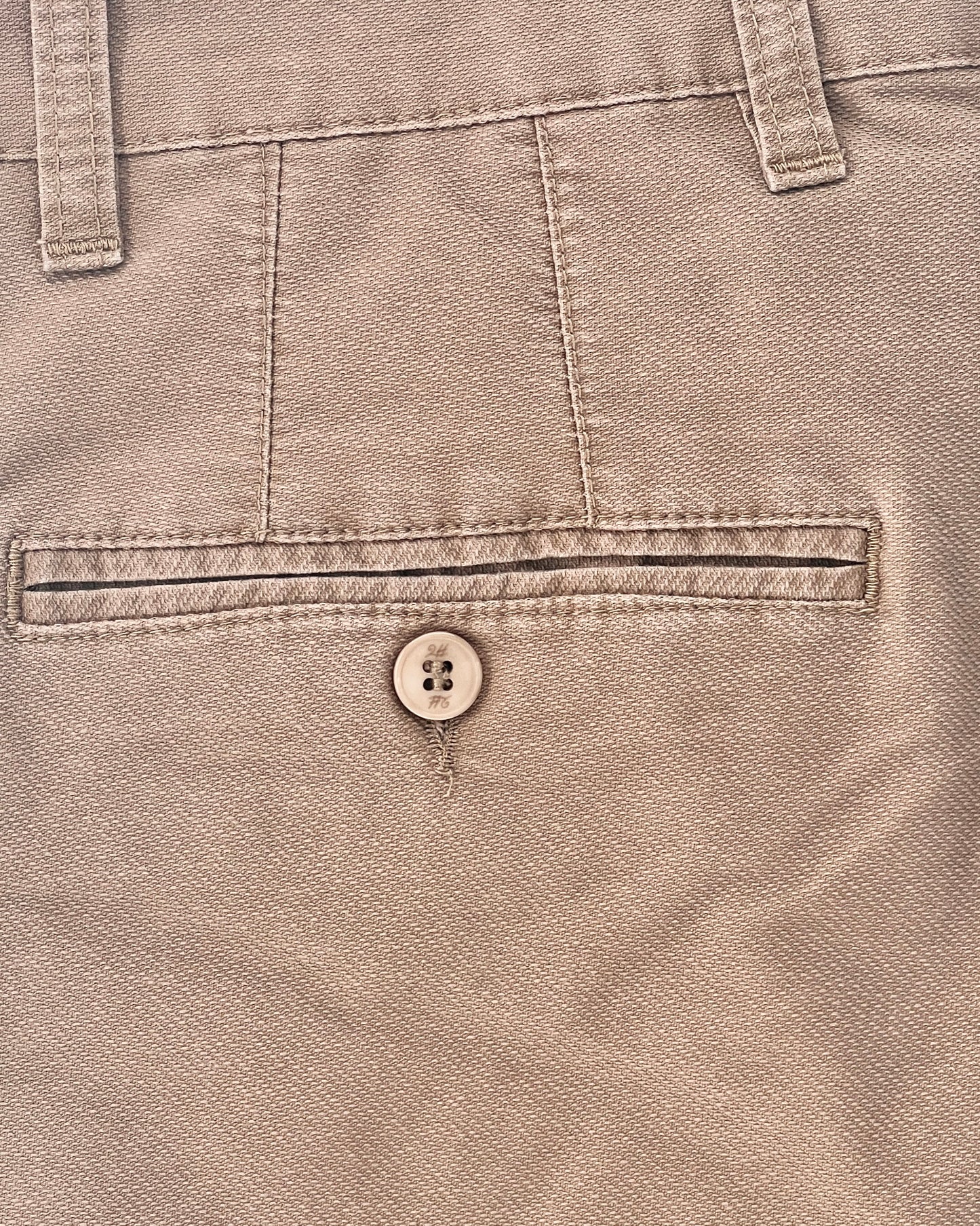 2H #250923 Beige Embossed Chinos Pant