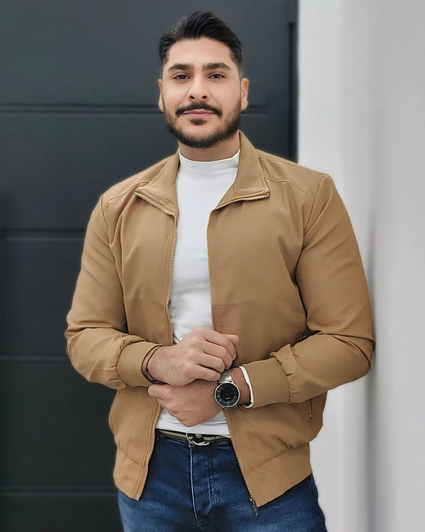 2H Deep Khaki Lightweight Casual Jacket