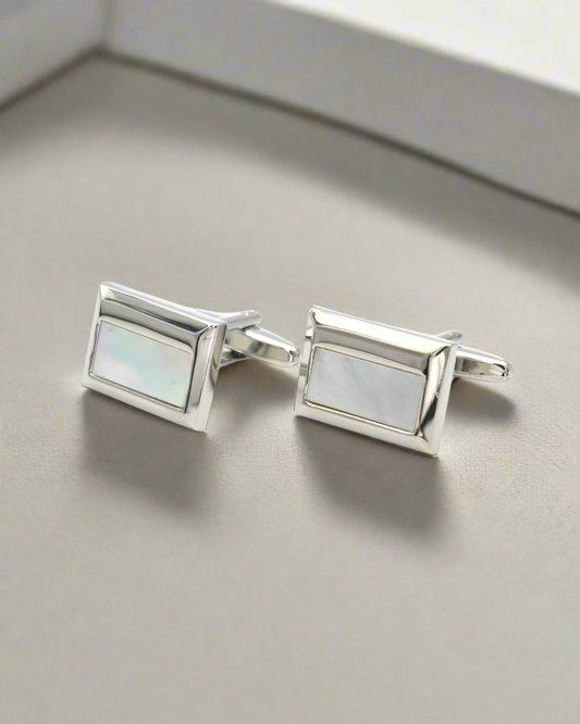 2H Silver Cufflinks