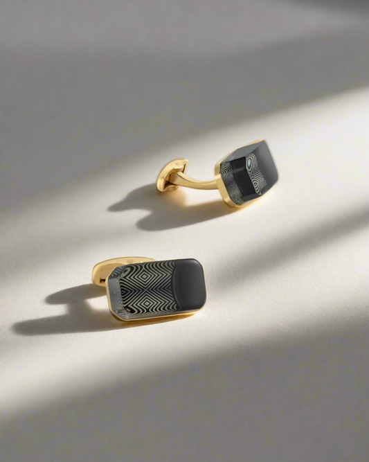 2H Gold Cufflinks