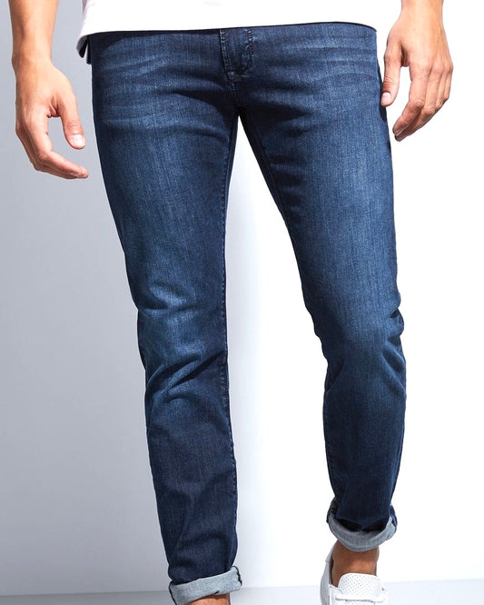 2H #TR.Dark Blue stone wash jeans Pant Slim Fit