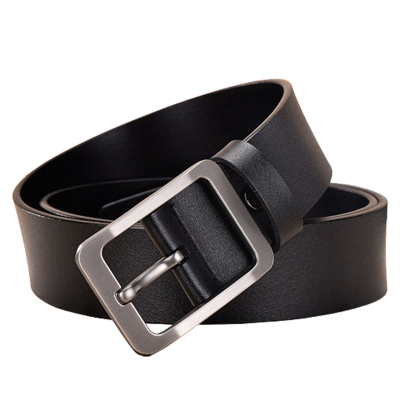 2H #9208 Black Leather Casual Belt