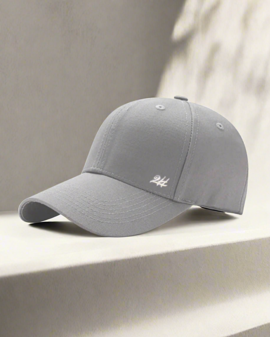 2H Cotton Canvas Light Gray Cap