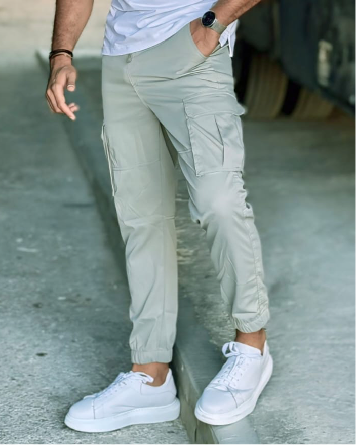 SALE! 2H Cargo Light Green Slim Pant