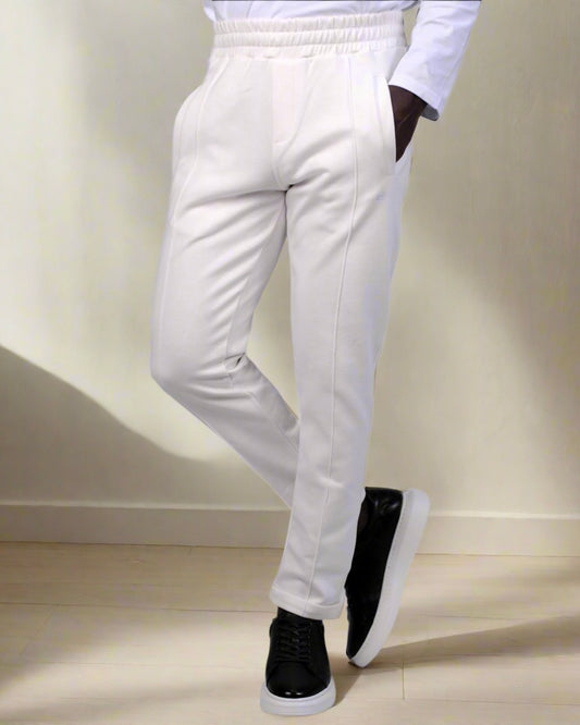 2H #8008 White Sweatpant