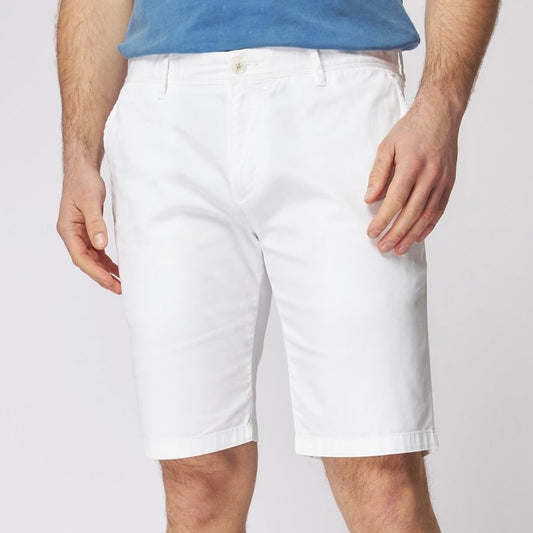 2H #1607 White Chinos Cotton Shorts
