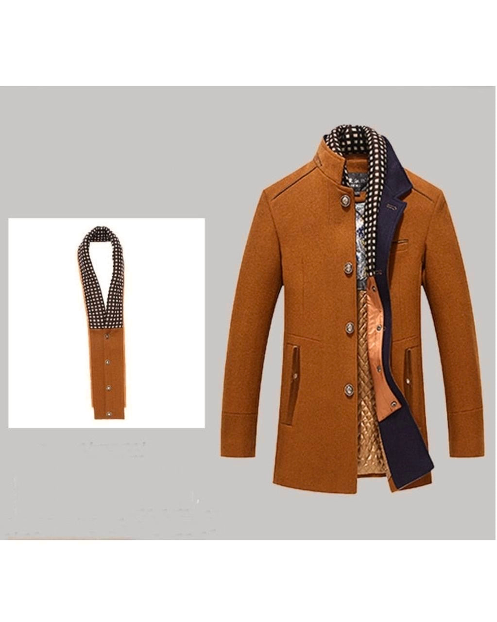 2H Orange Beige Coat Jacket