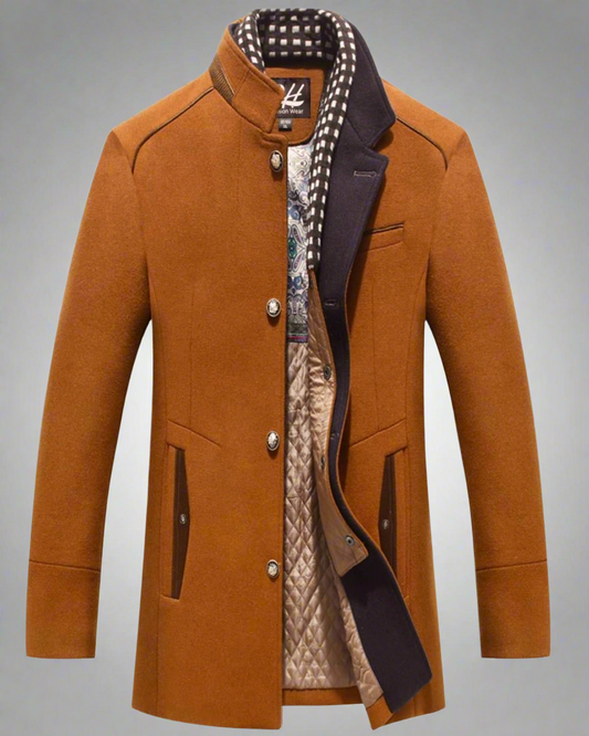 2H Orange Beige Coat Jacket