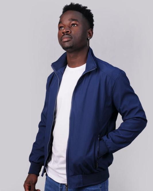 2H Navy Lightweight Casual Jacket