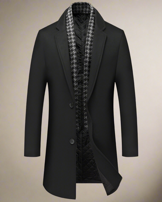 2H Black Coat Jacket