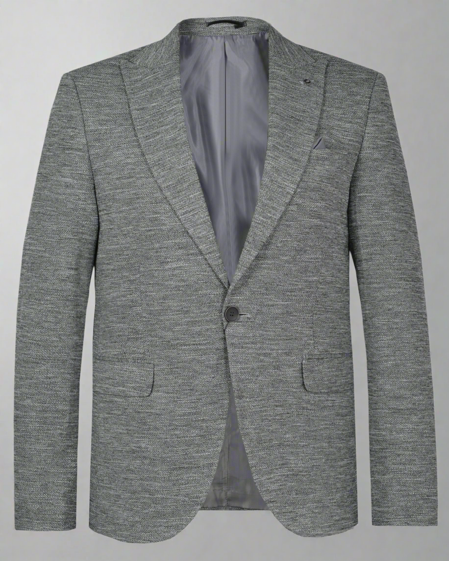 SALE! 2H Gray Tweed One Button Blazer