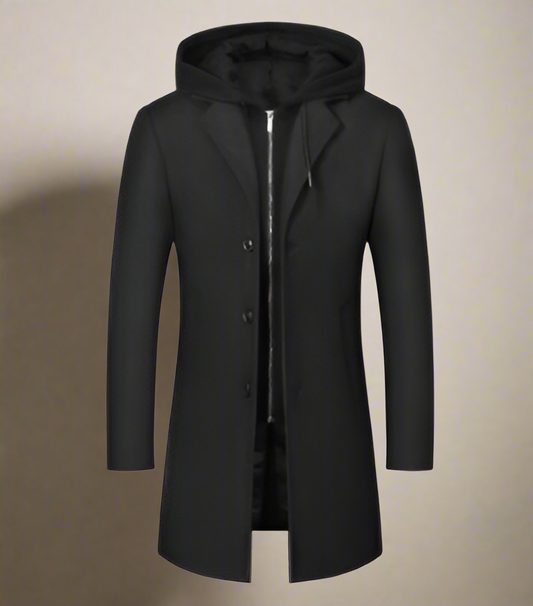 2H Black Coat Jacket