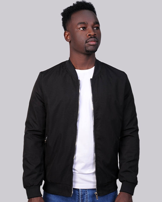 2H Full Black Lightweight Casual Jacket