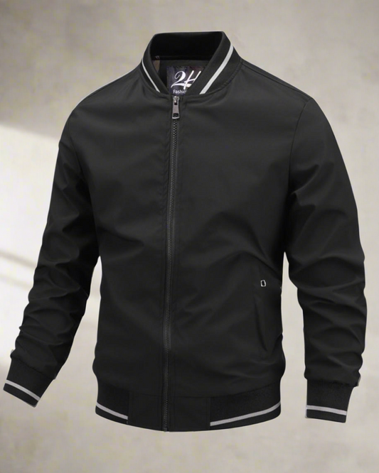 2H Black Lightweight Casual Jacket