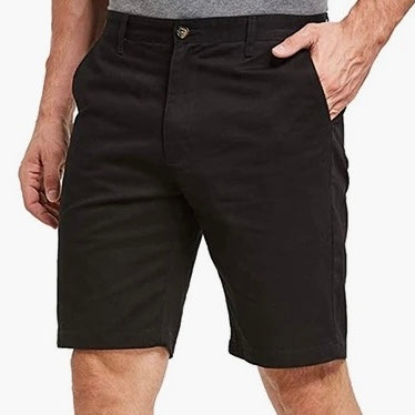 2H #1606 Black Chinos Cotton Shorts