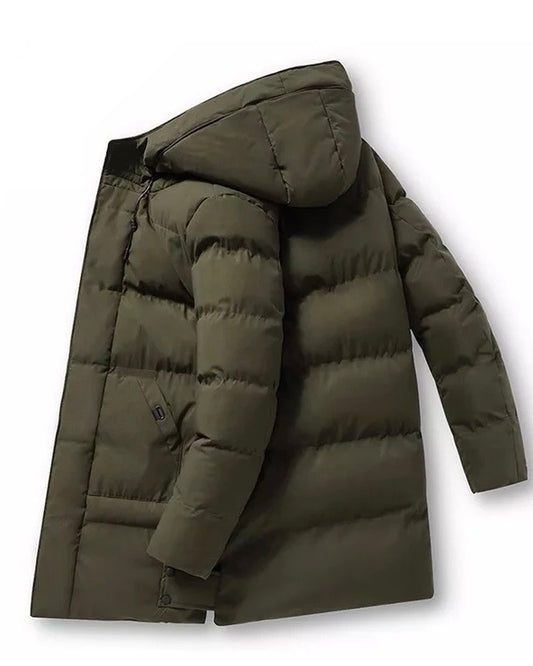 2H Green Puffer Casual Coat Jacket