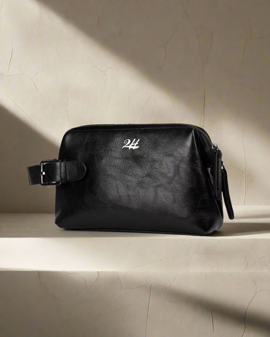 2H Black Clutch Bag