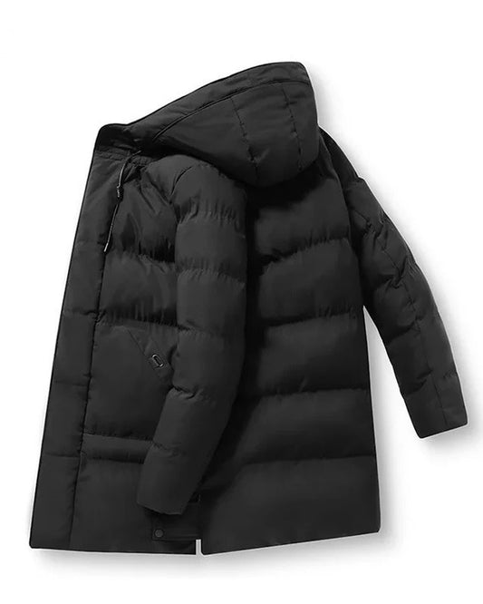 2H Black Puffer Casual Coat Jacket