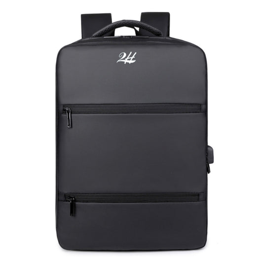 2H #2330 Black Duffle Back Bag