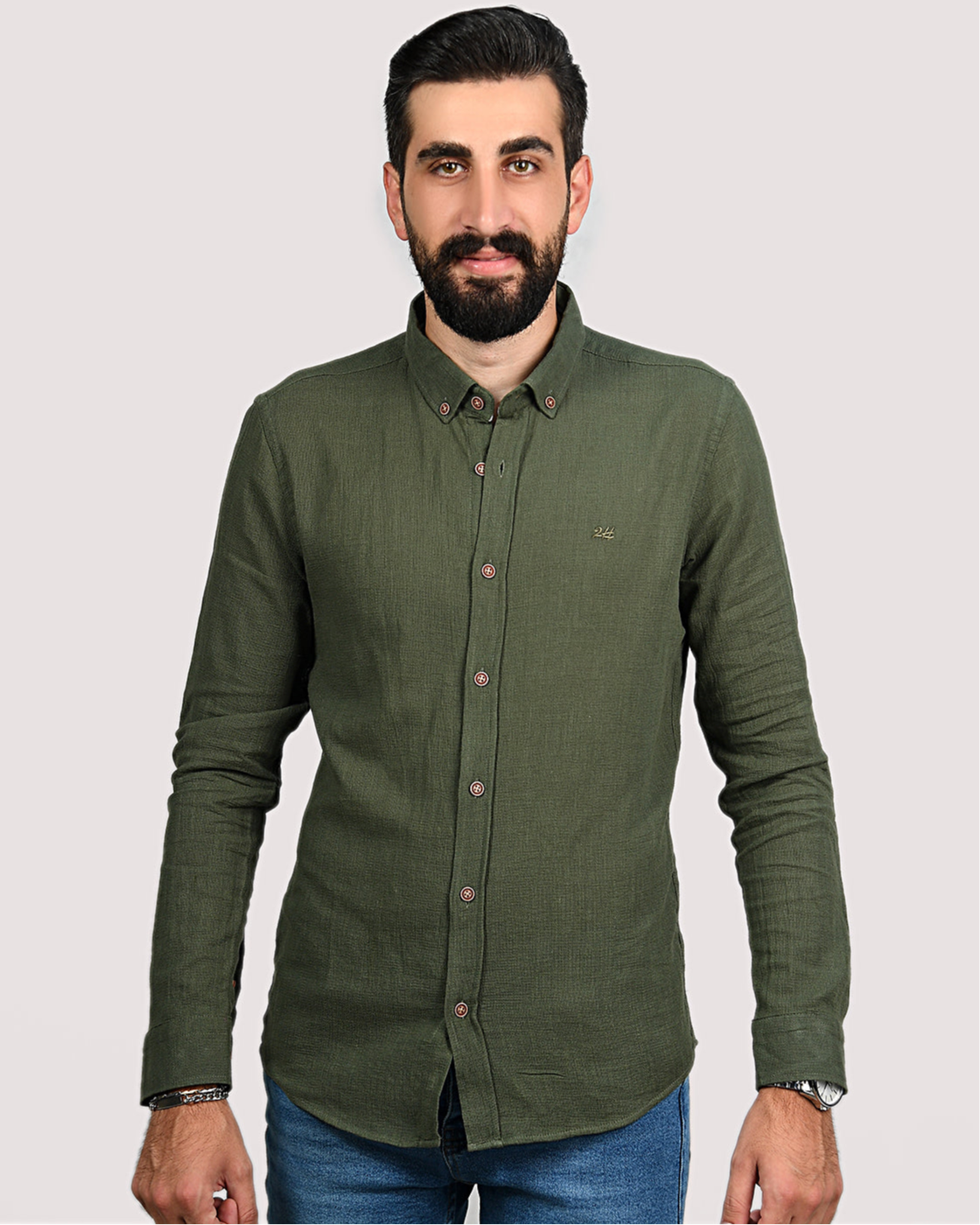 2H Army Linen Shirt