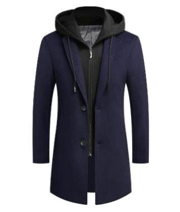 2H Navy Coat Jacket