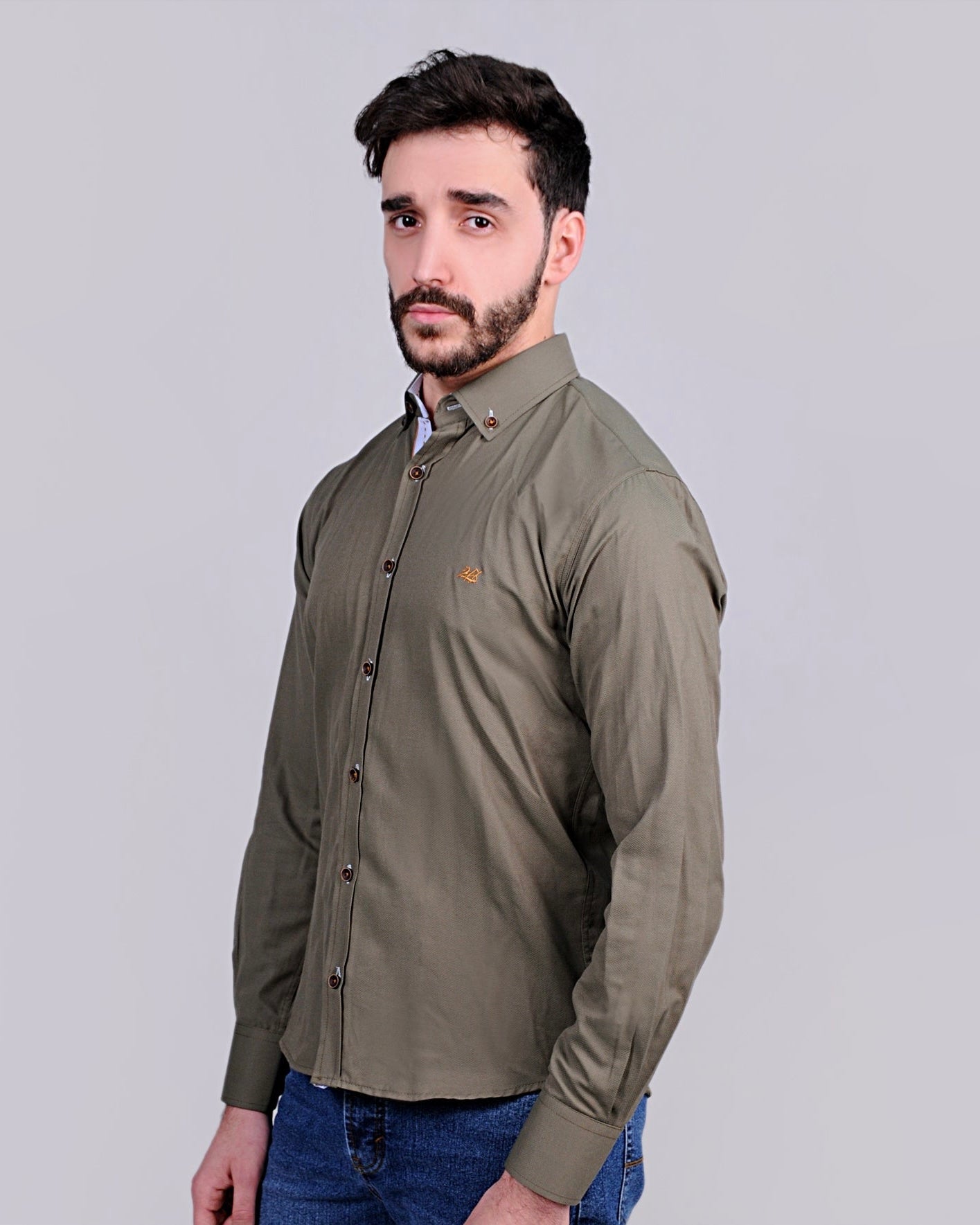 2H #080123 Army Casual Shirt