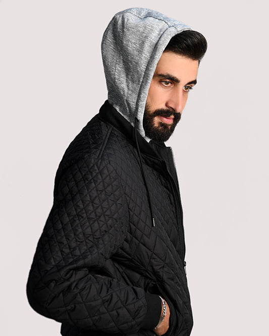 SALE! 2H Black Moving hooded casual Jacket