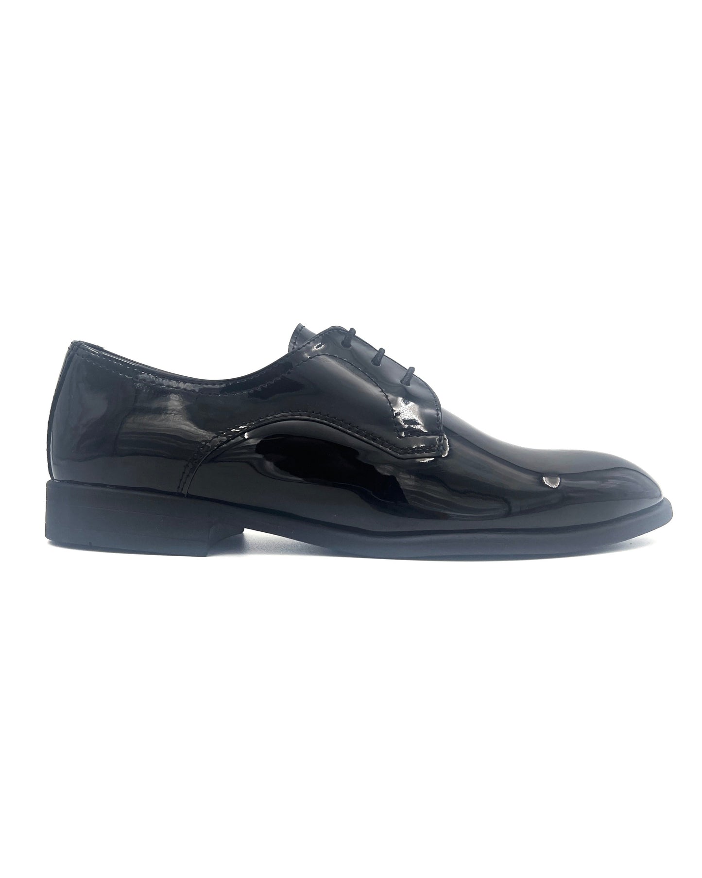 2H #6465 Black Shine Classic Shoes