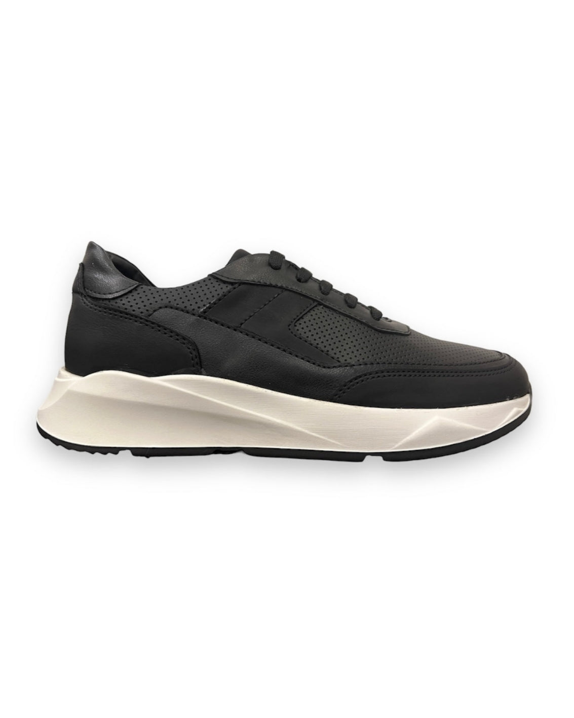 2H #9511 Black/White Casual Shoes