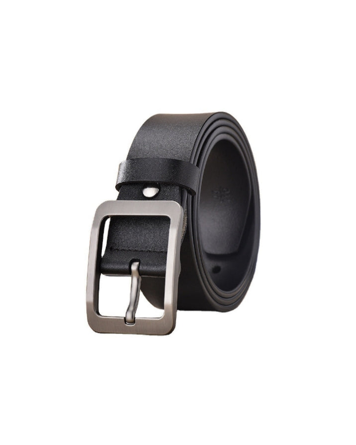 2H #9208 Black Leather Casual Belt