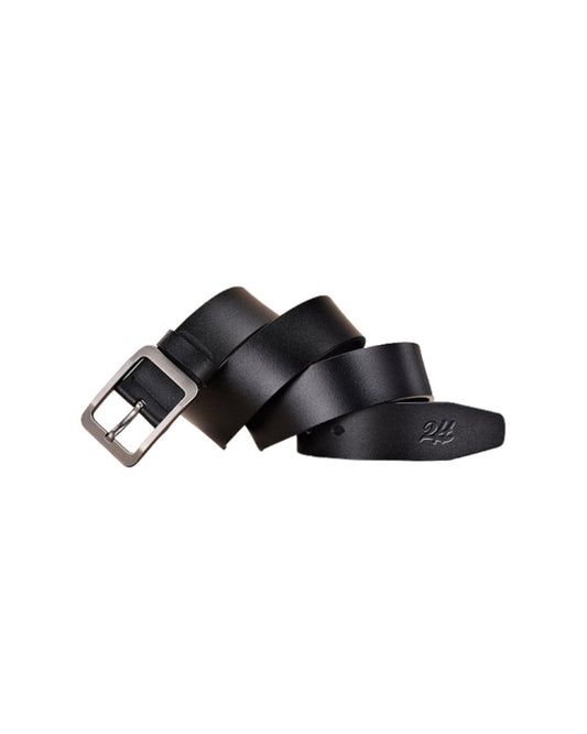 2H #9208 Black Leather Casual Belt