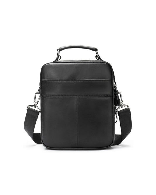 2H #6535 Black Genuine Leather Bag