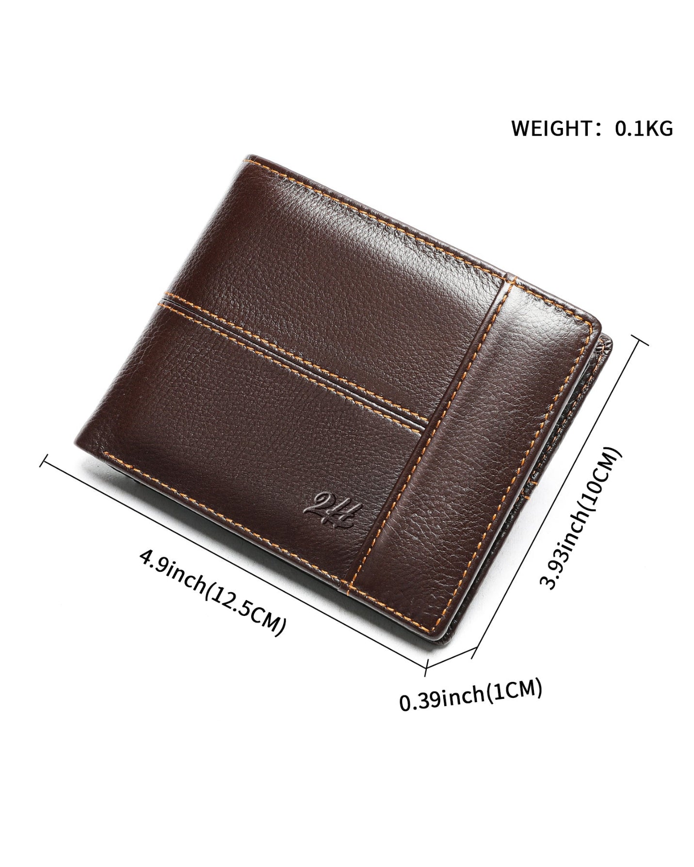 2H #8064 Genuine Leather Wallet