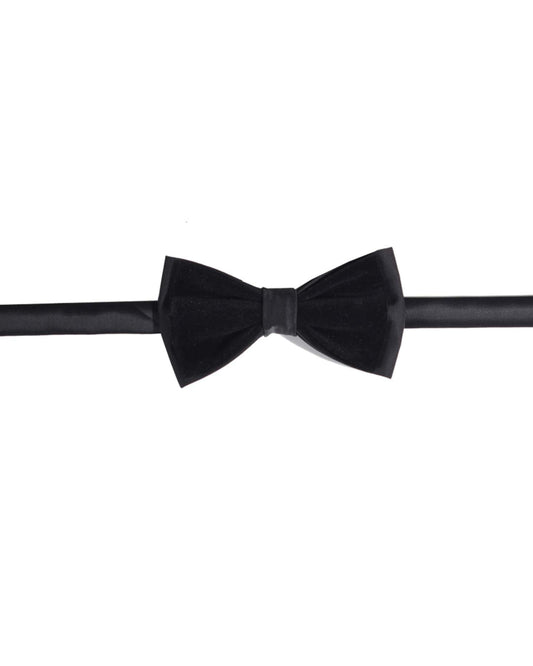 2H black Chamois Bow Tie