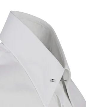 2H White Classic Shirt With Pin