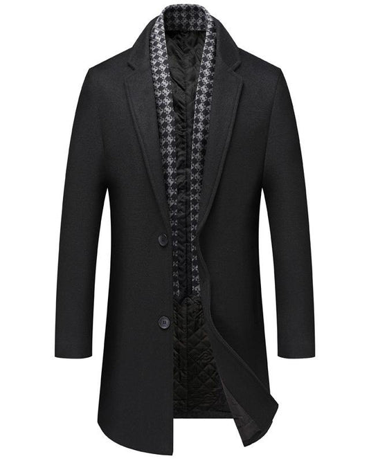 2H Black Coat Jacket