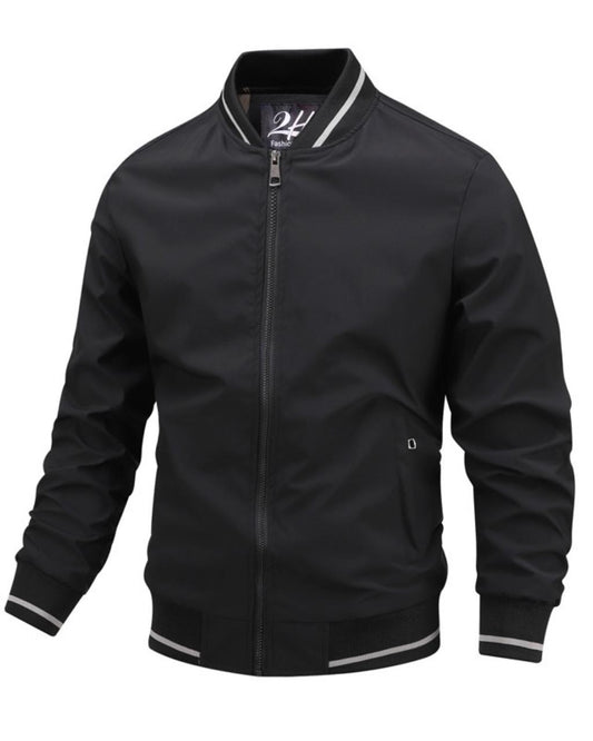 2H Black Lightweight Casual Jacket