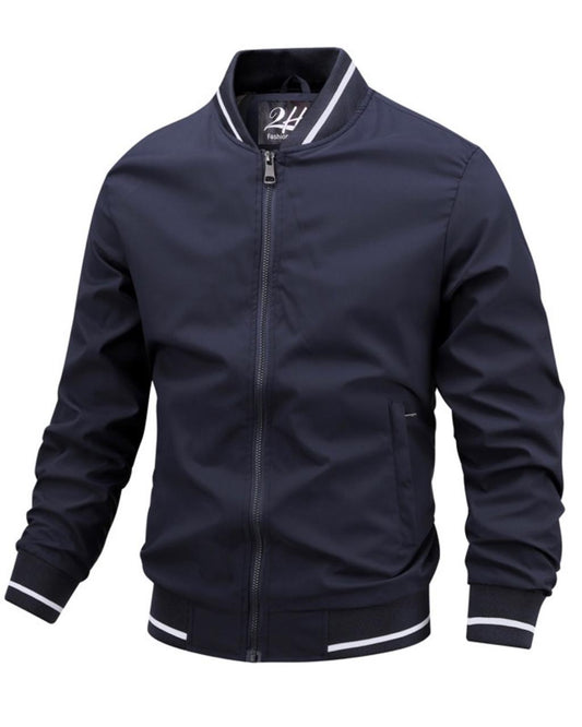 2H Navy Lightweight Casual Jacket