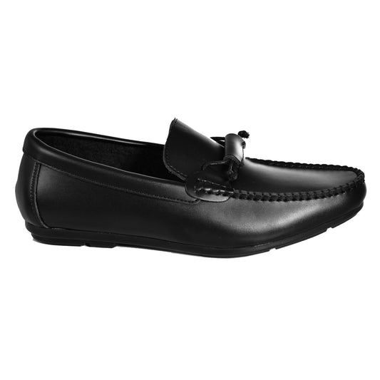 SALE! 2H #JX21-1 Black Leather Loafer Moccasin